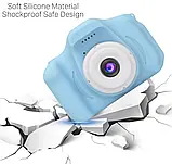 Дитяча Фотокамера СИНЯ c 2.0″ дисплеєм і з функцією відео, Дитячий фотоапарат, фото 7