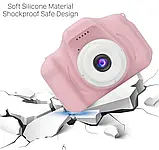 Дитяча Фотокамера РОЖЕВА c 2.0″ дисплеєм і з функцією відео, Дитячий фотоапарат, фото 6