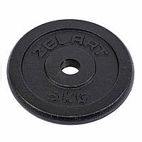 Блины (диски) для штанги стальные d-30 мм Zelart TA-7785-5 (1 шт х 5 кг)