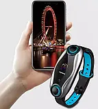 Фітнес браслет Smart+ TWS BT T90 з пульсометром + оксиметр, Смарт годинник з навушниками, фото 8