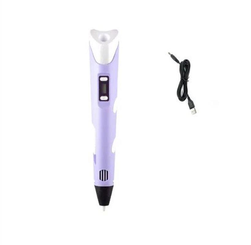 3d ручка з lcd дисплеем 3d Pen, фіолетова