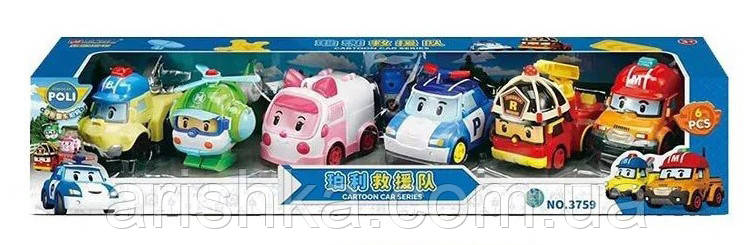 Ігровий набір роботів машинок Робокар Полі
