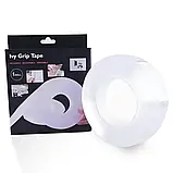 Двостороння клейка стрічка Lvy Grip Tape 5 метрів, Багаторазова кріпильна стрічка Ivy Grip Tape, фото 9