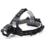 Налобний ліхтар BL-2188B-T6, Ліхтарик на голову на акумуляторі, Світлодіодний ліхтар на лоб, фото 2