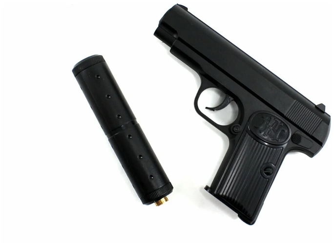 Детский металлический пистолет K-112S пистолет Browning M1910 с ...