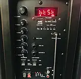 Акустична система з мікрофоном Goldteller GT-6032 USB/SD/FM/Bluetooth, Колонка-чемодан, фото 4