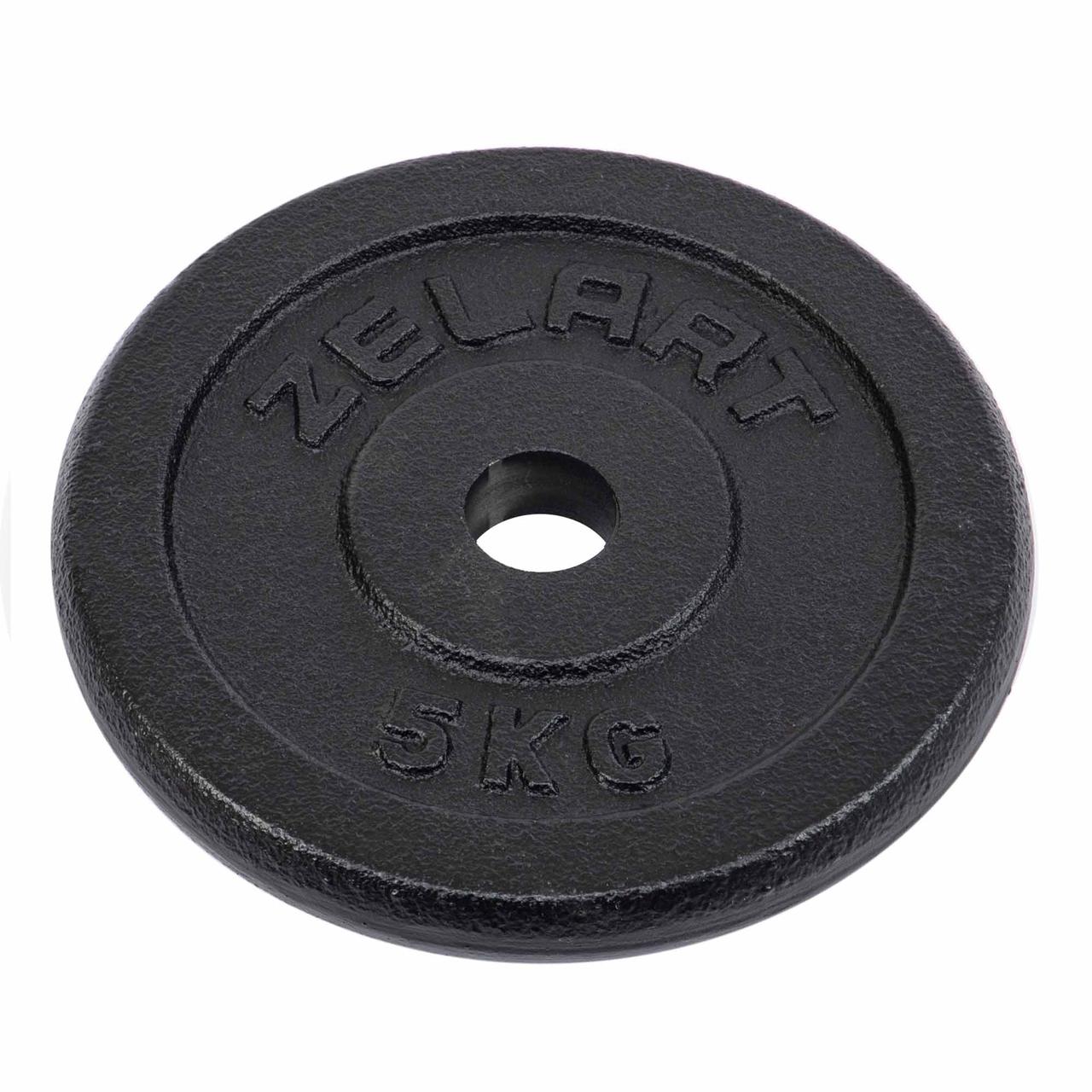 Диски (диски) для штанги сталеві d — 30 мм Zelart TA-7785-5 (1 шт. х 5 кг)