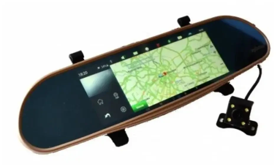 Зеркало-видеорегистратор D35 (Android) 1/8 (LCD 7, GPS) | Регистратор в машину | Авторегистратор - фото 2 - id-p1397633955