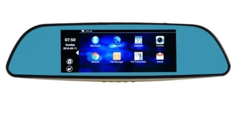 Зеркало-видеорегистратор D35 (Android) 1/8 (LCD 7, GPS) | Регистратор в машину | Авторегистратор - фото 4 - id-p1397633955