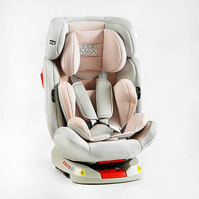 Автокрісло поворотне з ISOFIX 9 міс — 12 років, група 1/2/3, Joy SafeMax SF-91540 бежеве