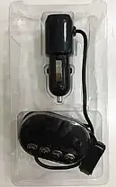 FM модулятор H30BT, Автомобільний трансмітер, FM-передавач для авто від прикурювача, фото 5