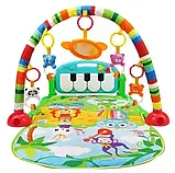 Розвиваючий килимок ЗЕЛЕНИЙ PIANO FITNESS RACKНЕ, Ігровий килимок для дітей, Килимок для малюка, фото 2