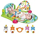 Розвиваючий килимок ЗЕЛЕНИЙ PIANO FITNESS RACKНЕ, Ігровий килимок для дітей, Килимок для малюка, фото 4