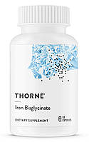 Бісгліцинат заліза Thorne, Iron Bisglycinate, 60 капсул