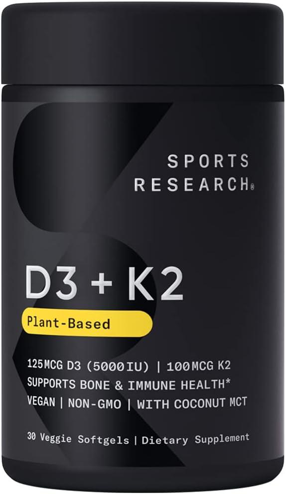 Sports Research D3+K2 60 гелевих капсул