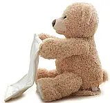 Дитяча інтерактивна іграшка Ведмедик Peekaboo Bear (Пікабу) Brown 30 см, Ведмедик, що говорить, Розумний ведмедик іграшка, фото 7