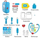 Портативний рюкзак Doctor toy, Ігровий набір для дітей, Дитяча валіза лікаря, фото 4