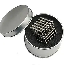 Нео куб Neo Cube 4мм срібло, Головоломка Нео Куб, Магнітні кульки Неокуб, Магнітні кульки Неокуб, фото 3