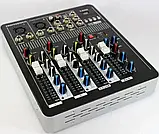 Аудіомікшер Mixer BT 4000D 2ch. + BT, Мікшерний пульт c Bluetooth, фото 2