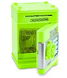 Сейф дитячий (жовтий, зелений, рожевий, червоний) 881506, Скарбничка з купюроприймачем, фото 2