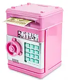 Сейф дитячий (жовтий, зелений, рожевий, червоний) 881506, Скарбничка з купюроприймачем, фото 3