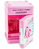 Сейф дитячий (жовтий, зелений, рожевий, червоний) 881506, Скарбничка з купюроприймачем, фото 4