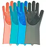 Рукавички для миття Super Gloves у коробці, Багатофункціональні силіконові рукавички для прибирання, фото 8