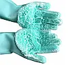 Рукавички для миття Super Gloves у коробці, Багатофункціональні силіконові рукавички для прибирання, фото 9