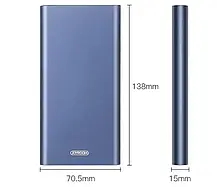 Power bank 10000 mAh JOYROOM D-M211, Повербанк, Зовнішній акумулятор, Портативна зарядка, Power bank 10000 mAh, фото 5