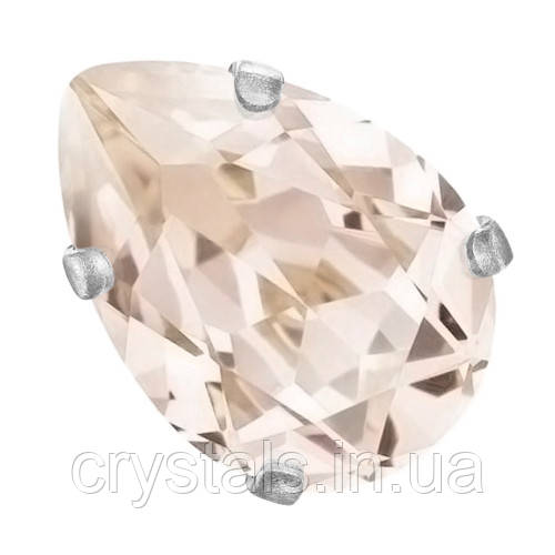 Краплі Baroque в цапах Preciosa (Чехія) 14x10 мм Gold Quartz/срібло, фото 1