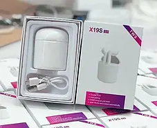 Навушники X19S TWS з кейсом, Бездротові bluetooth навушники, Блютуз навушники, фото 4