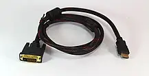 Кабель HDMI-DVI (V1.4) 1.5M, шнур перехідник HDMI DVI мідь, фото 5