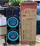 Колонка з мікрофоном Kimiso QS-1010 BT (10 "BASS*2/LED підсвічування/TWS), Bluetooth акустика, фото 3