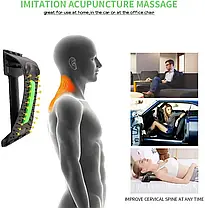 Підтримуючий бандаж Cervical Traction Stretcher Neck Massager, Масажер для шиї та спини, фото 3