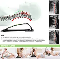 Підтримуючий бандаж Cervical Traction Stretcher Neck Massager, Масажер для шиї та спини, фото 4