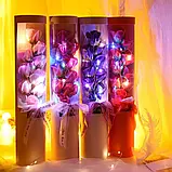 Букет червоних троянд з мила з Led підсвічуванням, Подарунковий набір мильних квітів, фото 5