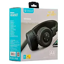 Навушники CELEBRAT A4 накладні, Бездротові bluetooth навушники, Блютуз навушники, фото 4