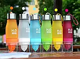 Пляшка ЗЕЛЕНА H2O Water Bottle 650 мл, Пляшка-соковижималка для води і напоїв, фото 4