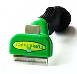 Фурмінатор маленький з кнопкою, Furminator для розчісування домашніх тварин, Гребінець для шерсті, фото 5