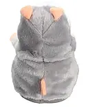 Хом'як-повторюшка Sun Toys Сірий, Іграшка-повторюшка, Дитяча інтерактивна м'яка іграшка, що говорить, фото 2