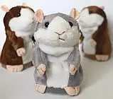 Хом'як-повторюшка Sun Toys Сірий, Іграшка-повторюшка, Дитяча інтерактивна м'яка іграшка, що говорить, фото 4