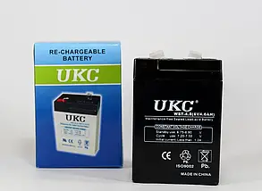 Герметичний кислотно-свинцевий акумулятор BATTERY RB 640 6V 4A UKC, акумуляторна батарея, фото 4