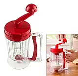 Універсальний ручний міксер для тіста з дозатором Pancake Machine, Тістомішалка, Диспенсер для тіста, фото 9