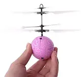 Літаюча іграшка Flying Ball Рожева Куля, Кулька-вертоліт, що літає від руки, Інтерактивна іграшка, фото 2