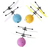 Літаюча іграшка Flying Ball Рожева Куля, Кулька-вертоліт, що літає від руки, Інтерактивна іграшка, фото 5