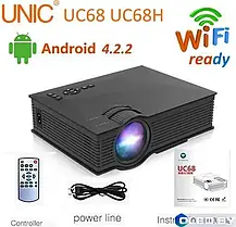 Проектор UC68 WIFI, Мультимедійний проектор, Міні-проектор для дому, Мультимедійний проектор, фото 6