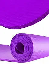 Килимок для йоги Power System Fitness Yoga ФІОЛЕТОВИЙ, Фітнес килимок, Килимок для заняття спортом, фото 4
