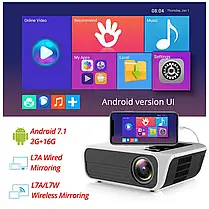 Проектор T8 WiFi, Мультимедійний проектор, Міні-проектор для дому, Мультимедійний проектор, фото 6
