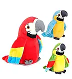 Електронний СИНІЙ папуга, що говорить, Parrot Talking, Дитяча м'яка іграшка, Іграшка-повторюшка, фото 4