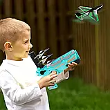Дитячий пістолет катапульта з літаючими літаками Air Battle, Метальний літак, Іграшковий літачок, фото 7